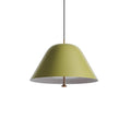 Solain Suspension moderne avec abat-jour vert et blanc minimaliste - Neutralighting