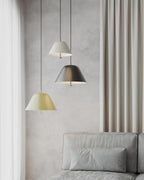 Solain Suspension moderne avec abat-jour vert et blanc minimaliste - Neutralighting
