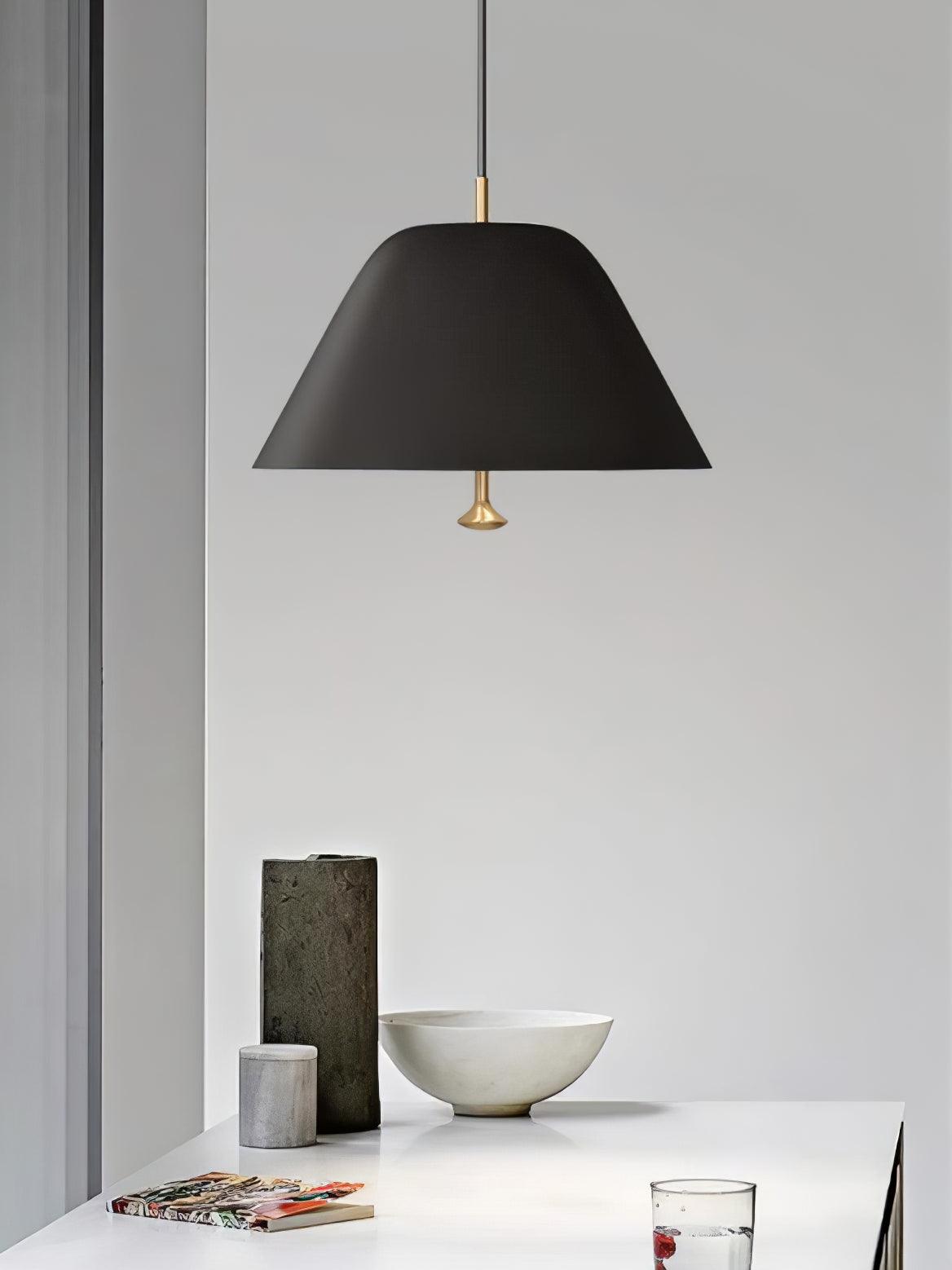 Solara Suspension en Verre Cloche Laiton Minimaliste - Neutralighting