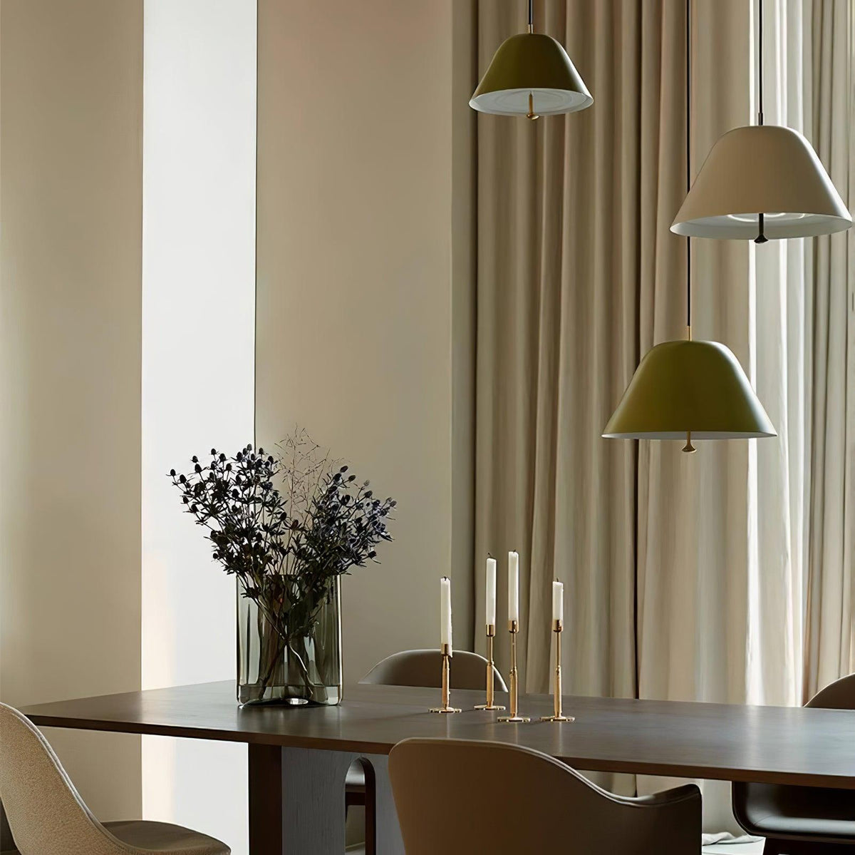 Solara Suspension en Verre Cloche Laiton Minimaliste - Neutralighting