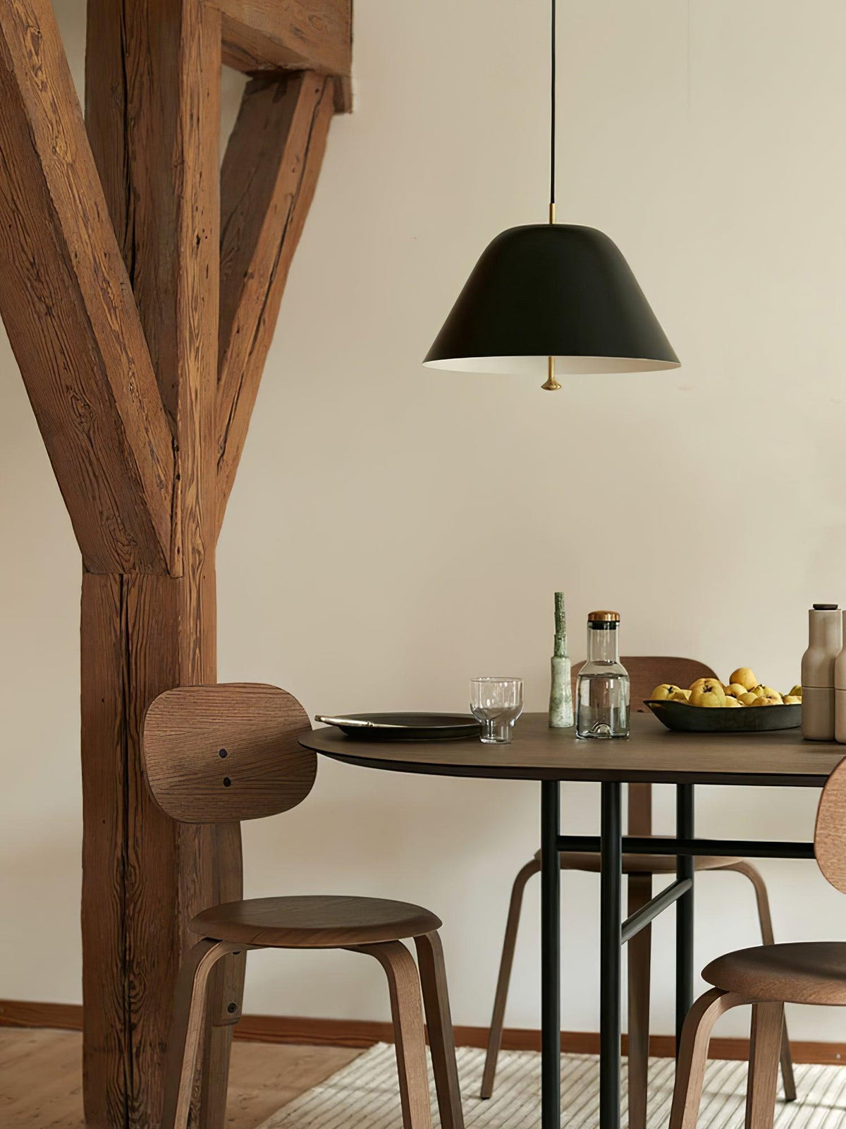 Solara Suspension en Verre Cloche Laiton Minimaliste - Neutralighting