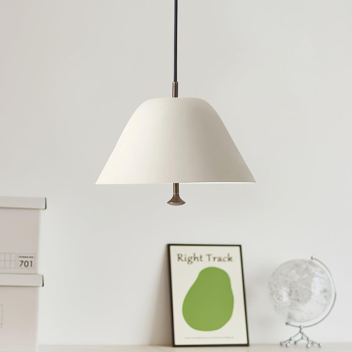 Solara Suspension en Verre Cloche Laiton Minimaliste - Neutralighting