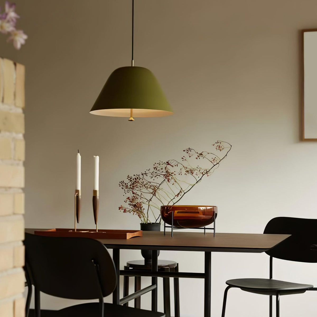 Solara Suspension en Verre Cloche Laiton Minimaliste - Neutralighting