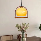 Cesilarae Premium Nordic Art Verre Bois Suspension - Neutralighting