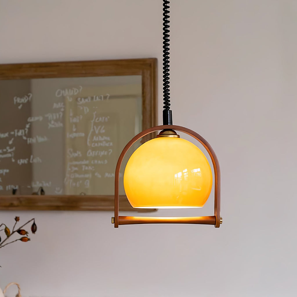 Cesilarae Premium Nordic Art Verre Bois Suspension - Neutralighting