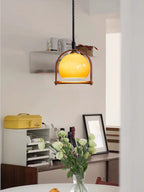 Cesilarae Premium Nordic Art Verre Bois Suspension - Neutralighting