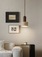 Ilshaa Suspension Minimaliste en Travertin - Neutralighting