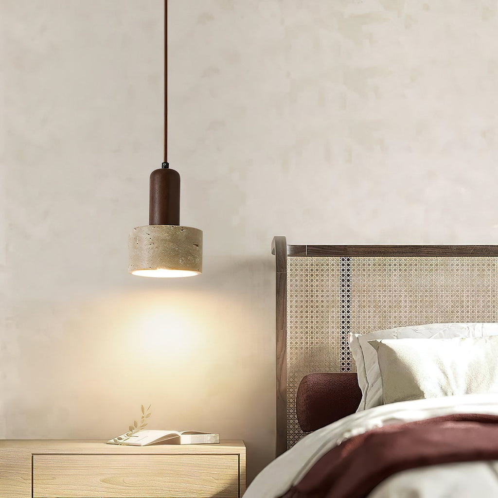 Ilshaa Suspension Minimaliste en Travertin - Neutralighting