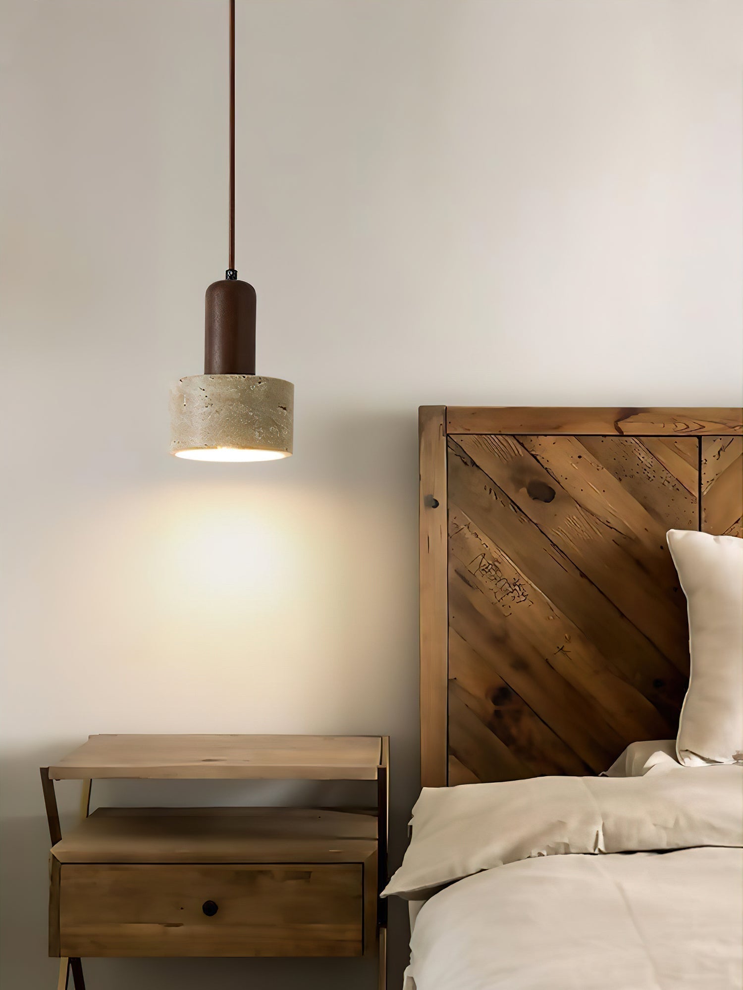 Ilshaa Suspension Minimaliste en Travertin - Neutralighting