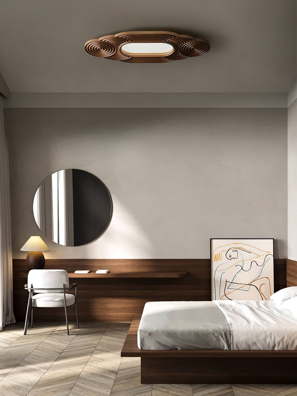 Udorionis Plafonnier Bois Art Nordique Premium - Neutralighting