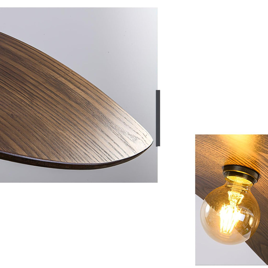 Libelle Suspension en Bois Courbé à Ailes - Neutralighting