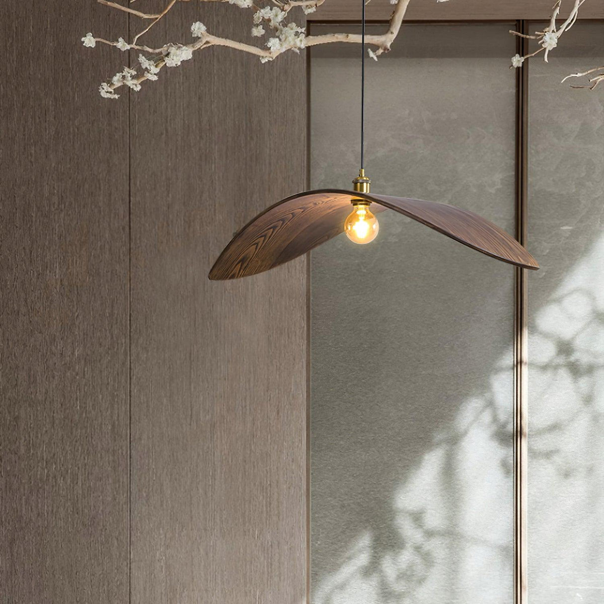 Libelle Suspension en Bois Courbé à Ailes - Neutralighting