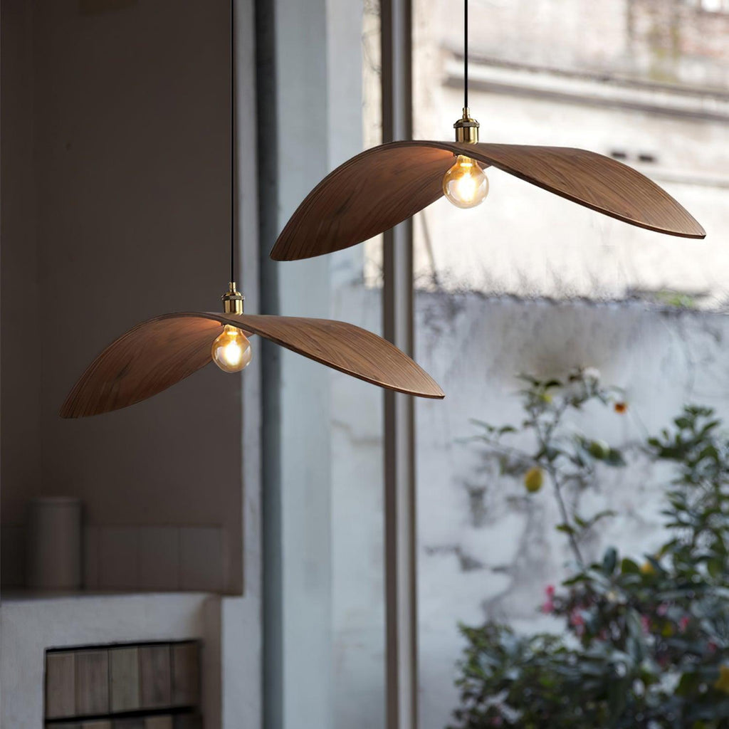 Libelle Suspension en Bois Courbé à Ailes - Neutralighting