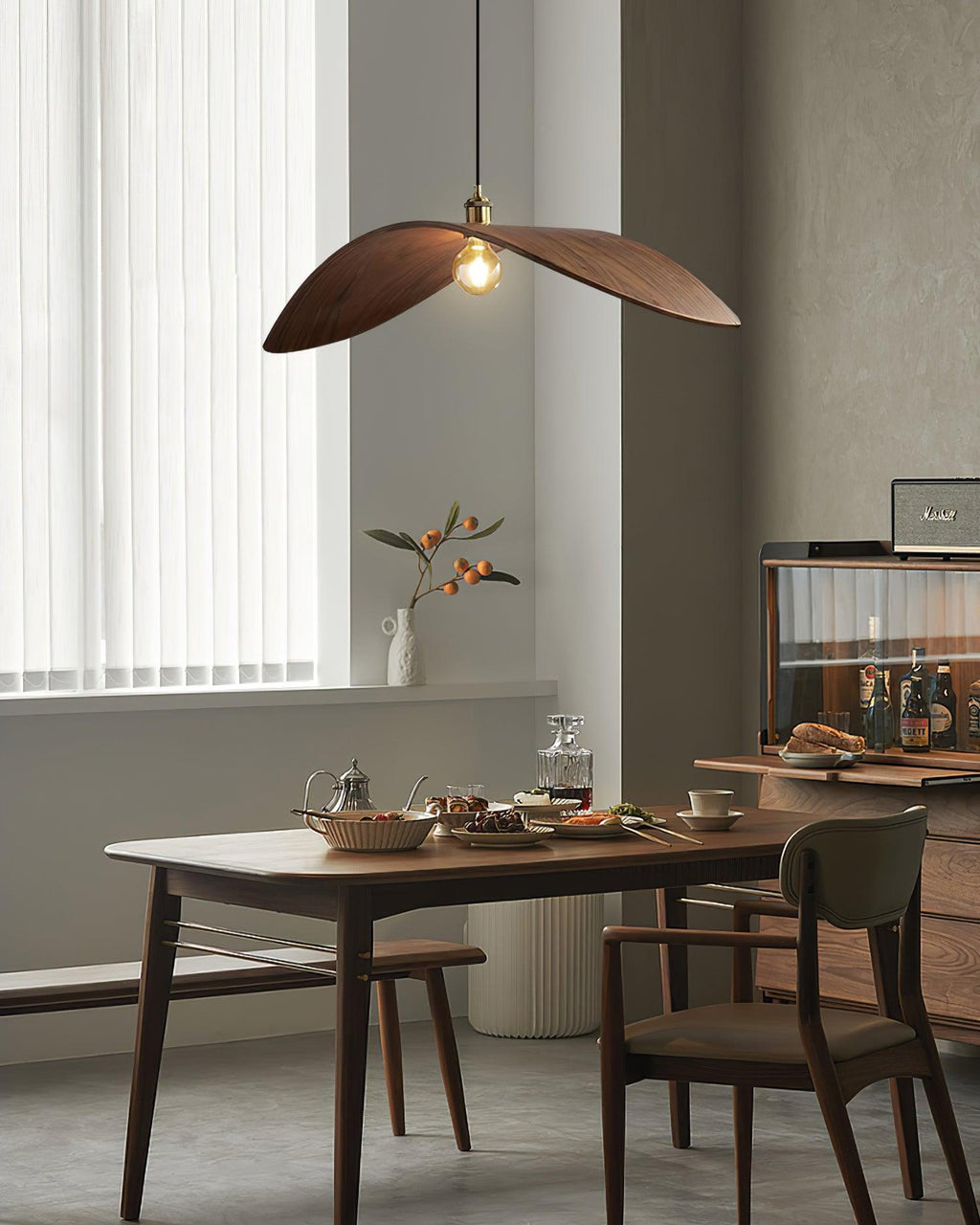 Libelle Suspension en Bois Courbé à Ailes - Neutralighting