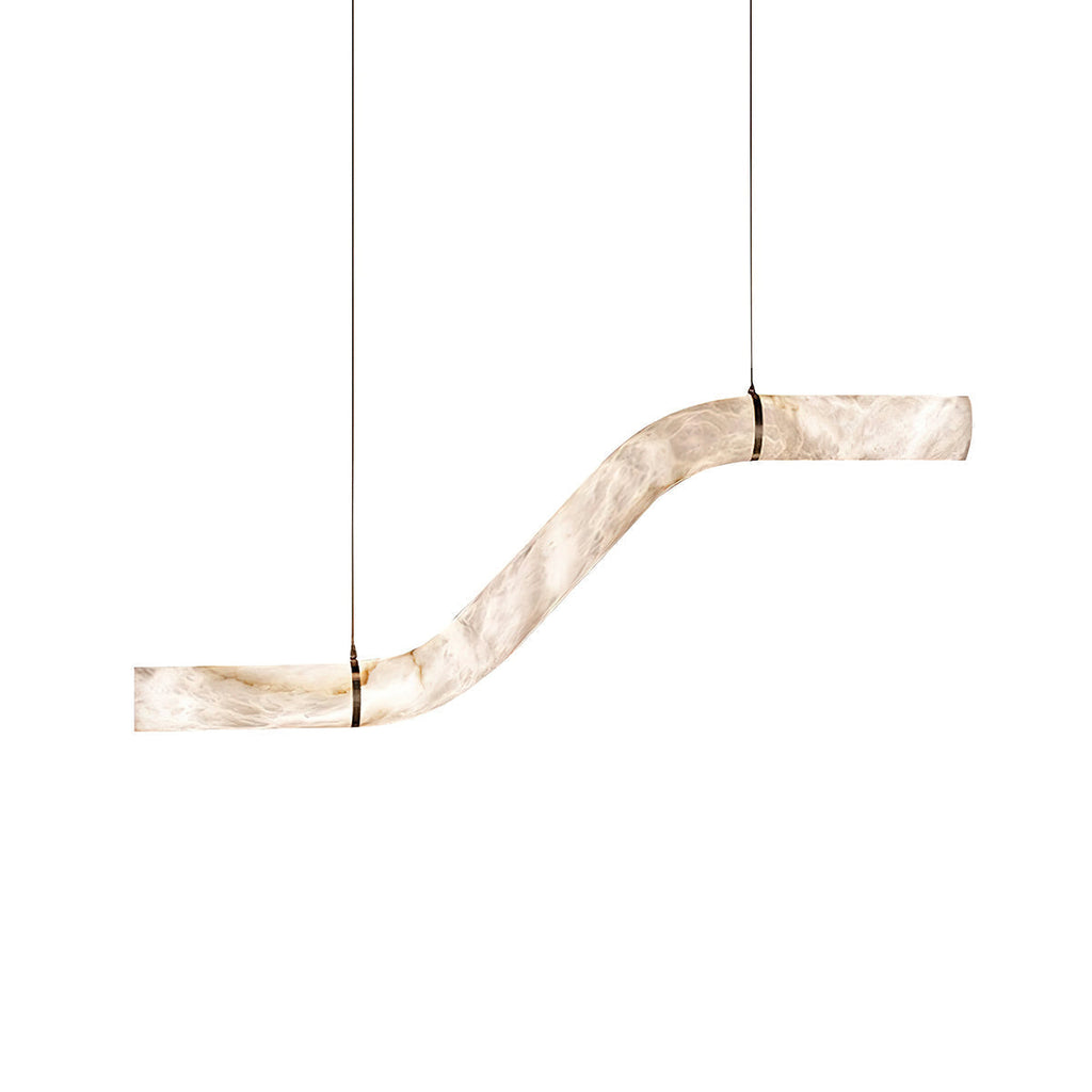 Liberty Chandelier Silhouette Ruban D'Albâtre Courbé - Neutralighting