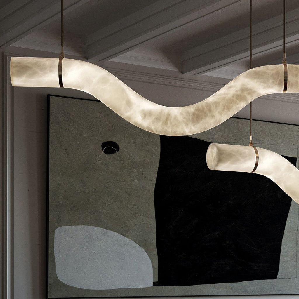 Lampe Pendentive Alabâtre Minimaliste Premium Élégance Errina - Neutralighting