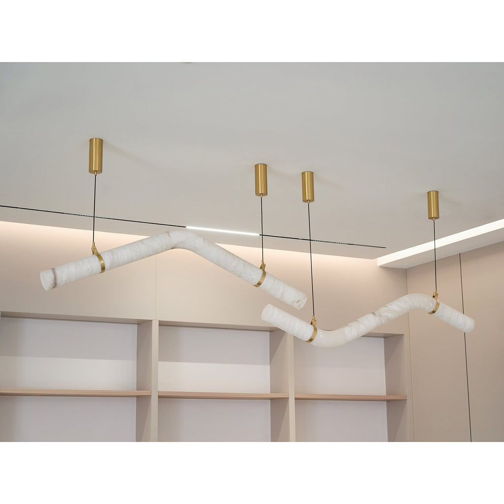 Lampe Pendentive Alabâtre Minimaliste Premium Élégance Errina - Neutralighting