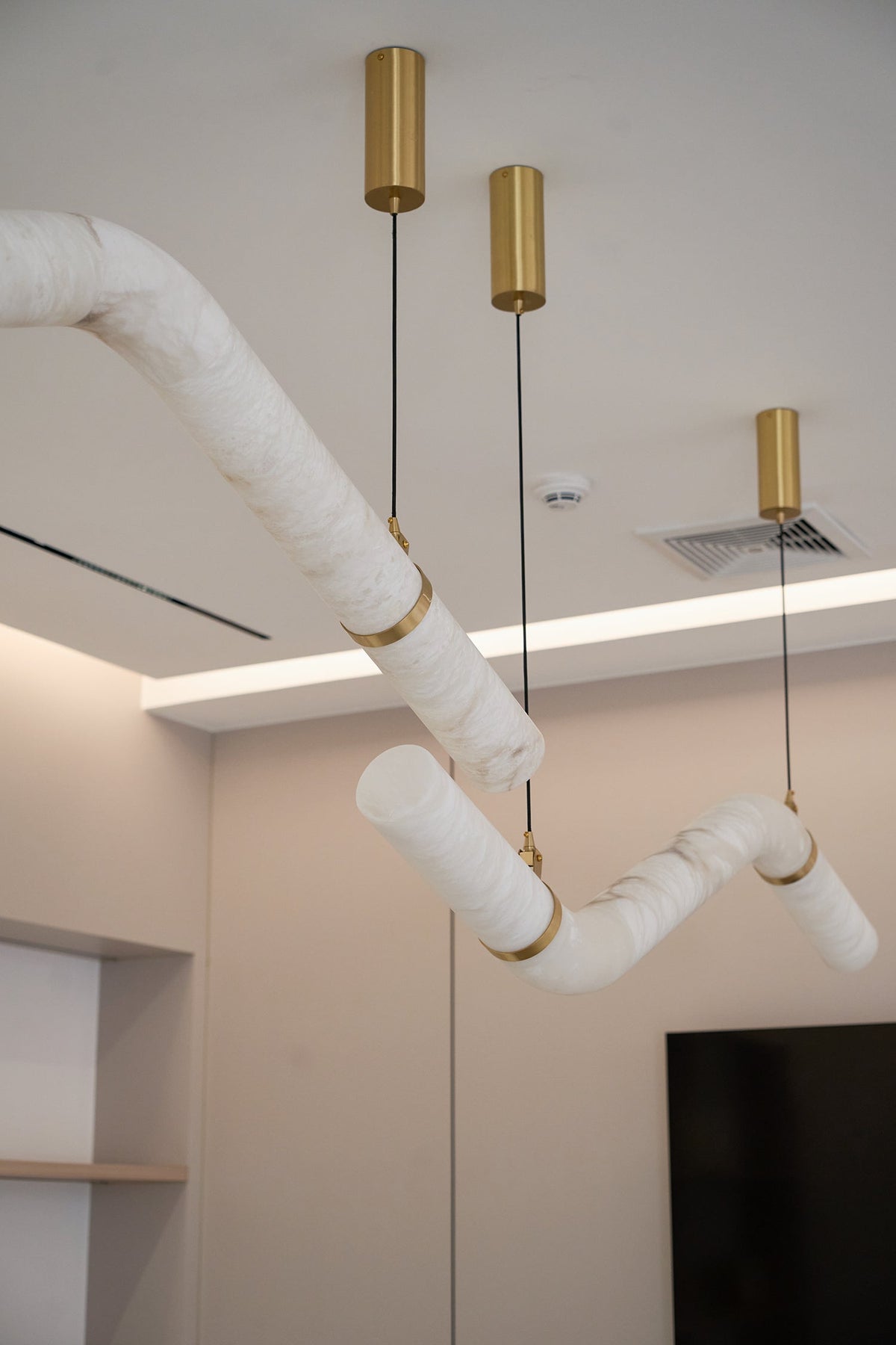 Lampe Pendentive Alabâtre Minimaliste Premium Élégance Errina - Neutralighting