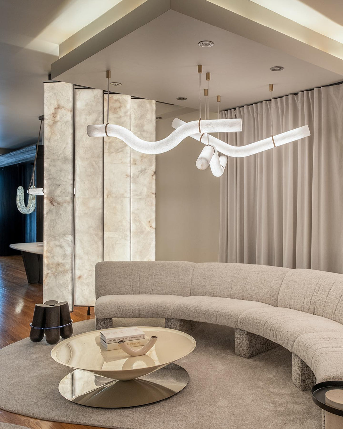 Lampe Pendentive Alabâtre Minimaliste Premium Élégance Errina - Neutralighting