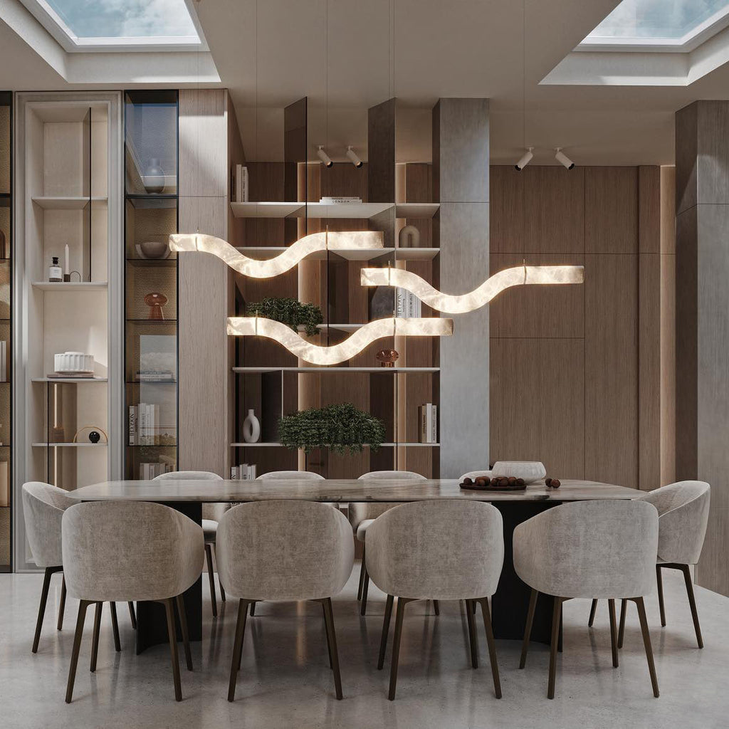 Lampe Pendentive Alabâtre Minimaliste Premium Élégance Errina - Neutralighting
