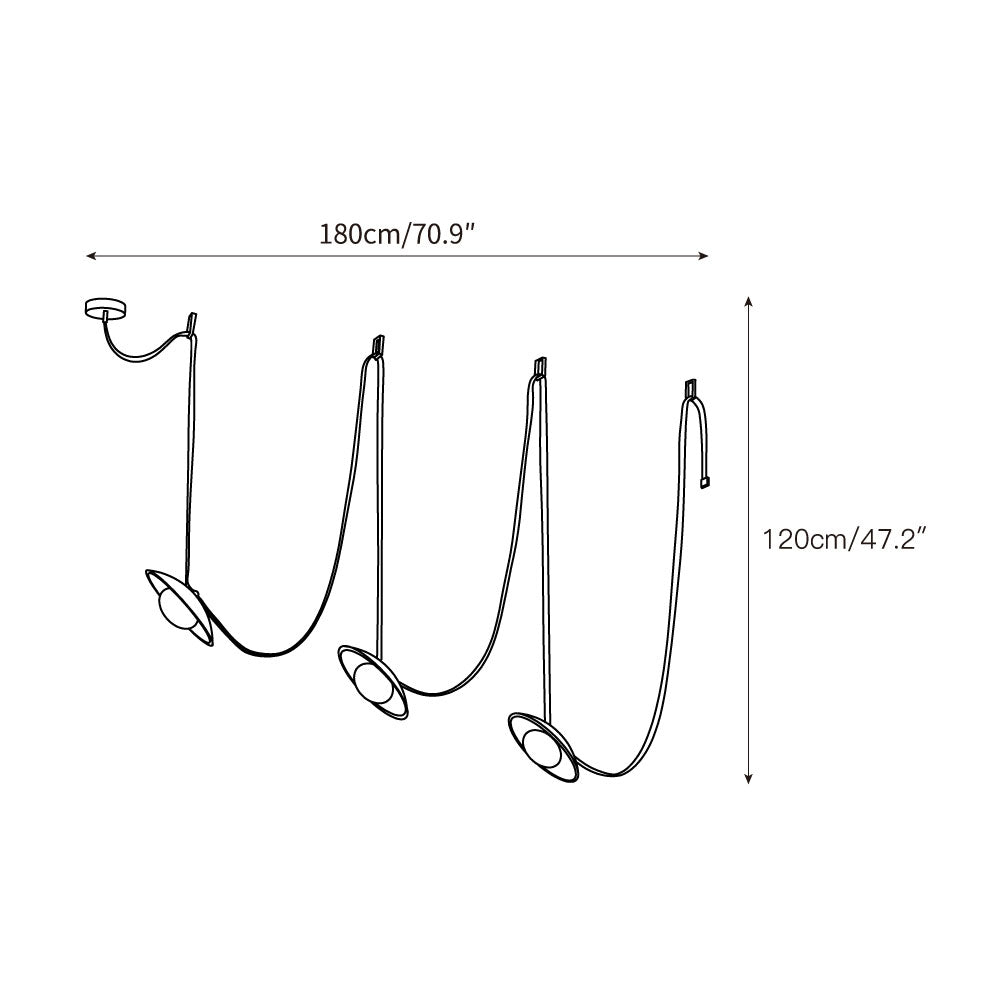 Lampe Pendentive en Cuir et Travertin Rail Moderne Minimaliste Olnoran - Neutralighting