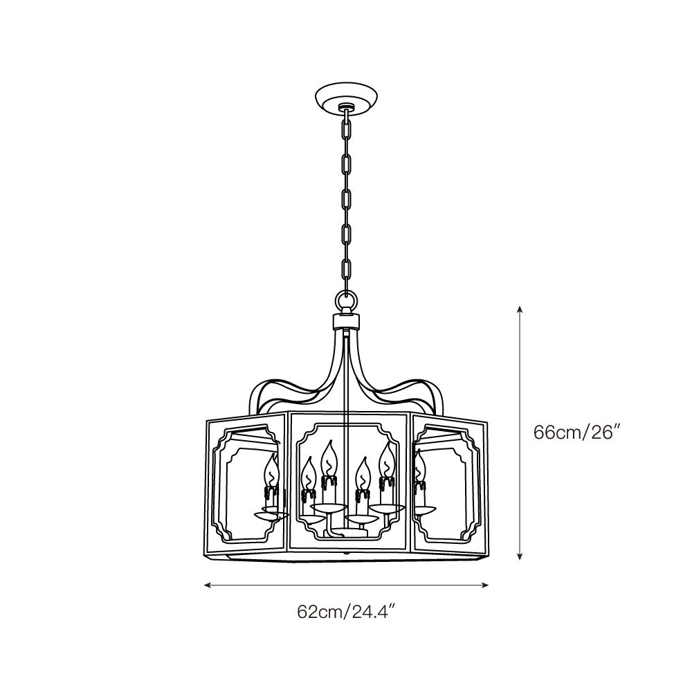 Lampe Pendentive en Bois et Métal Country Créativité Individuelle Virinira - Neutralighting