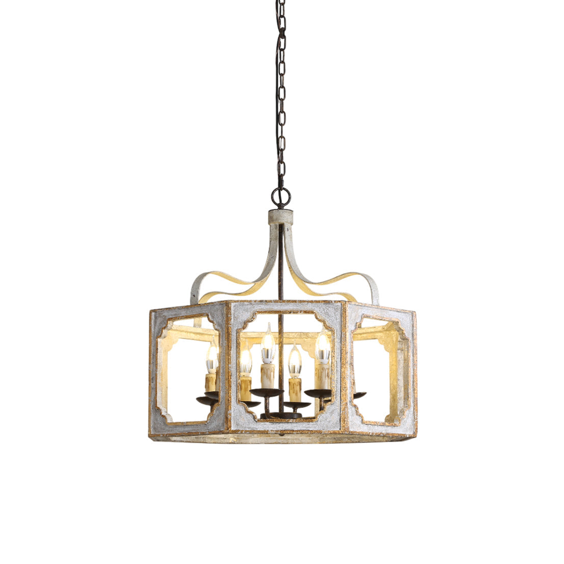 Lampe Pendentive en Bois et Métal Country Créativité Individuelle Virinira - Neutralighting