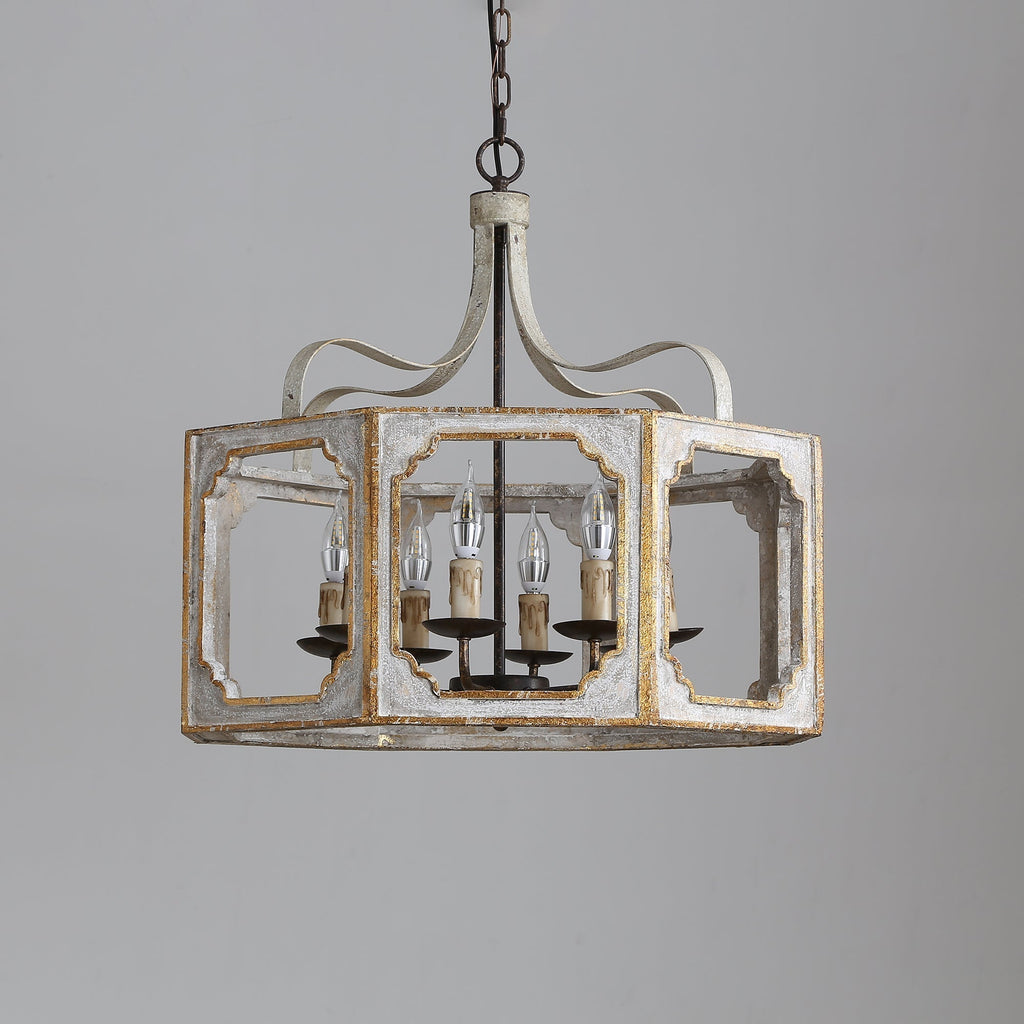 Lampe Pendentive en Bois et Métal Country Créativité Individuelle Virinira - Neutralighting