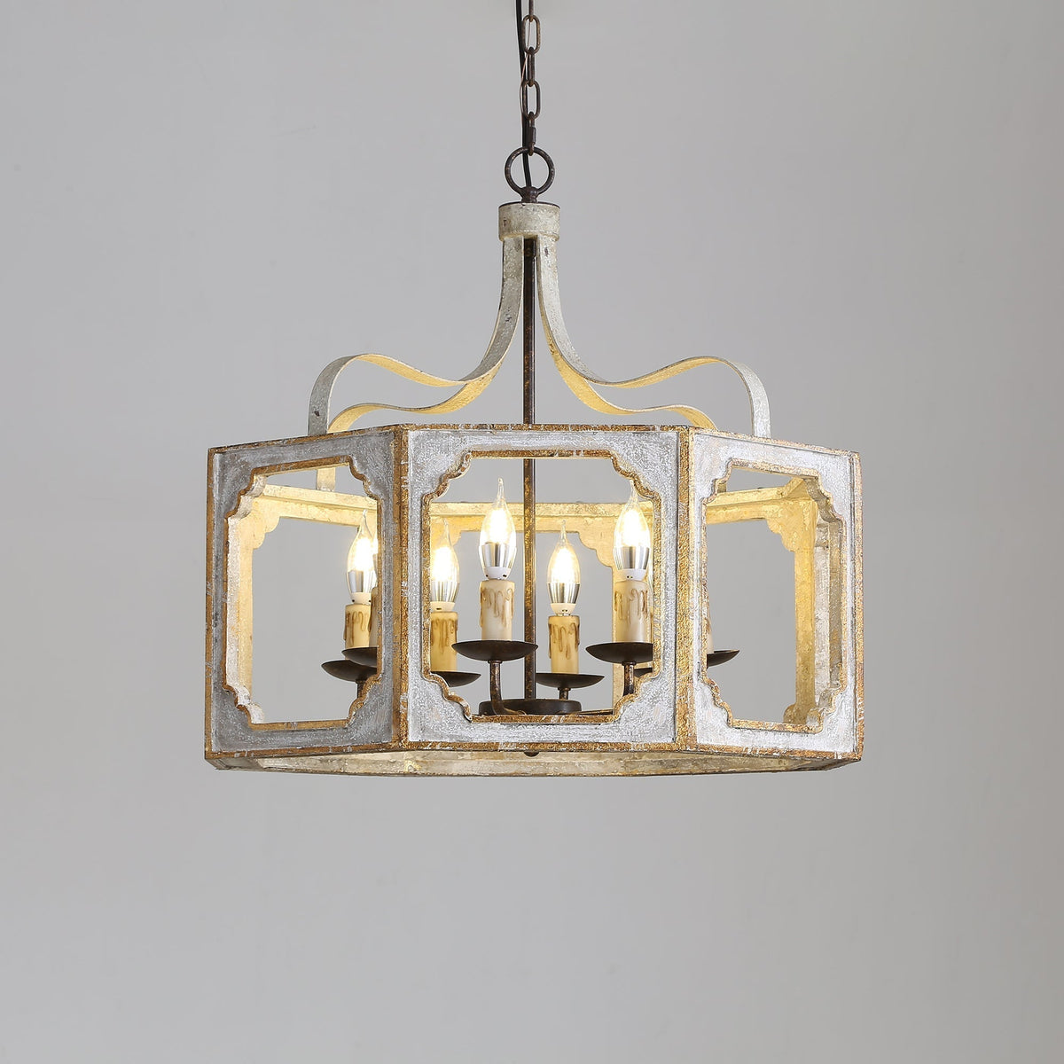 Lampe Pendentive en Bois et Métal Country Créativité Individuelle Virinira - Neutralighting
