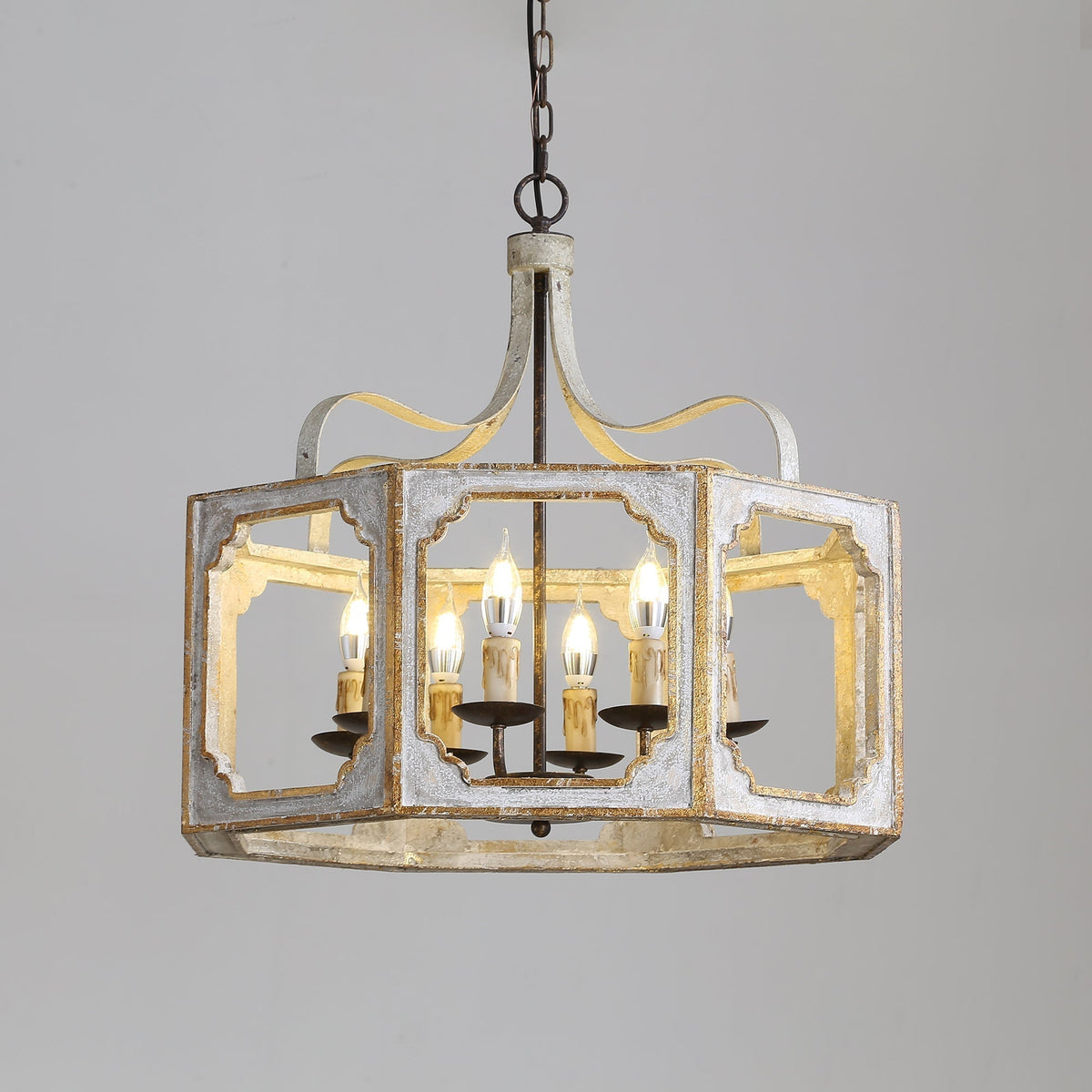 Lampe Pendentive en Bois et Métal Country Créativité Individuelle Virinira - Neutralighting