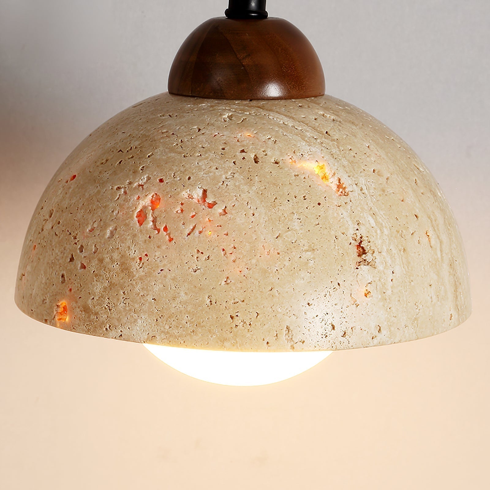 Fossil Travertine Swing Arm Wall Lamp Plug-in - Neutralighting