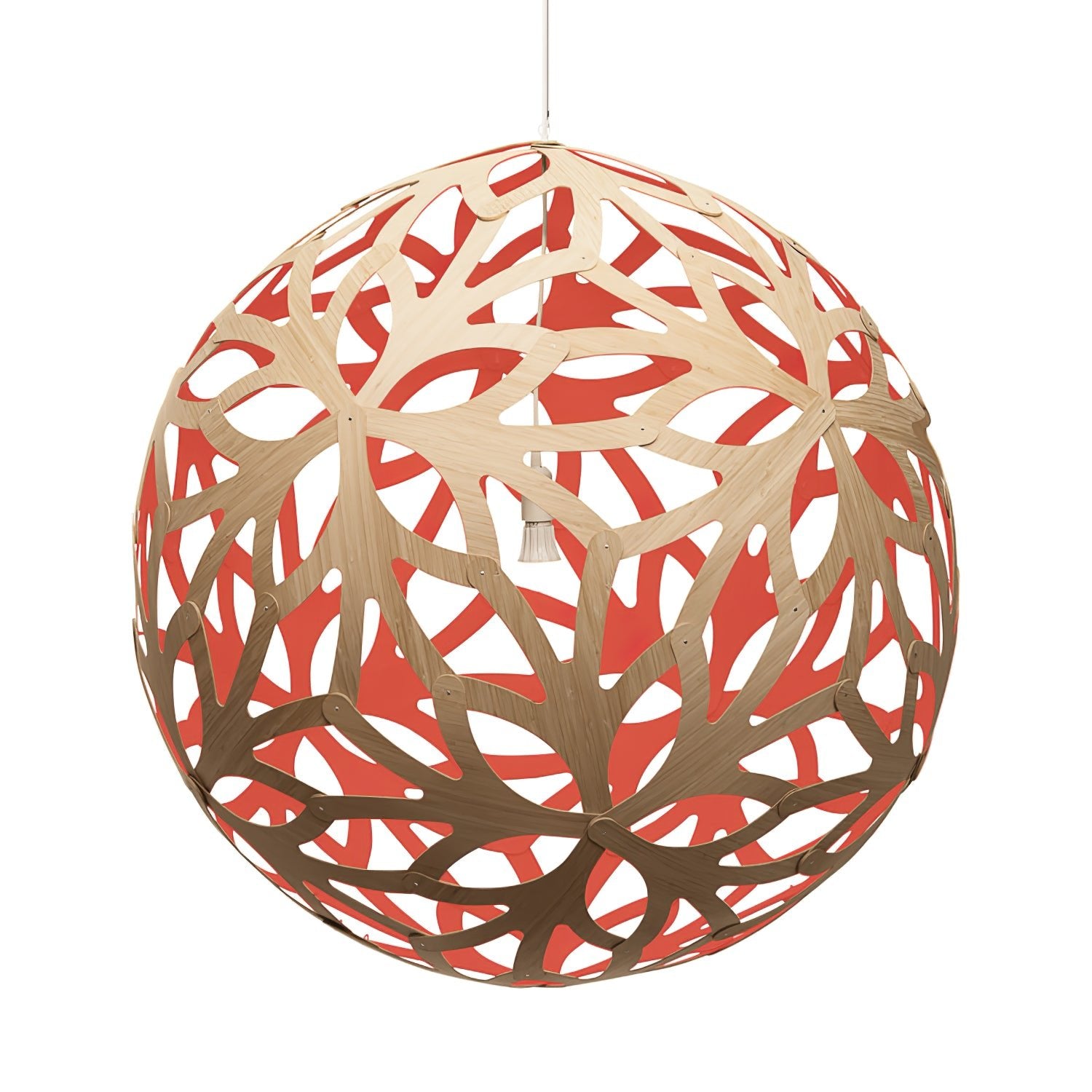 Lustra Suspension Géométrique en Bois Tressé - Neutralighting