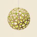 Lustra Suspension Géométrique en Bois Tressé - Neutralighting