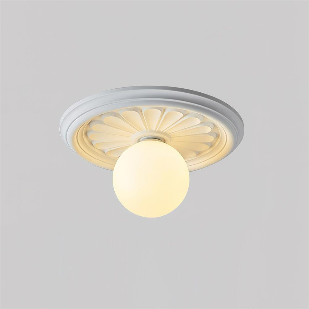 Ivorelle Plafonnier Sculpté Vintage - Neutralighting