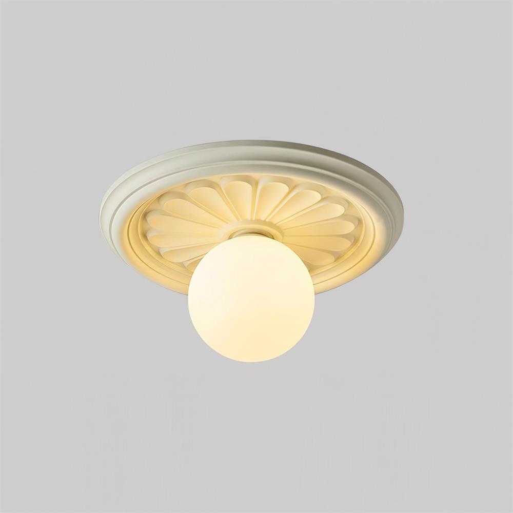 Ivorelle Plafonnier Sculpté Vintage - Neutralighting
