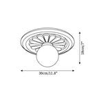 Ivorelle Plafonnier Sculpté Vintage - Neutralighting