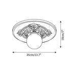 Ivorelle Plafonnier Sculpté Vintage - Neutralighting