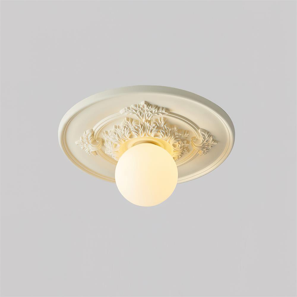 Ivorelle Plafonnier Sculpté Vintage - Neutralighting