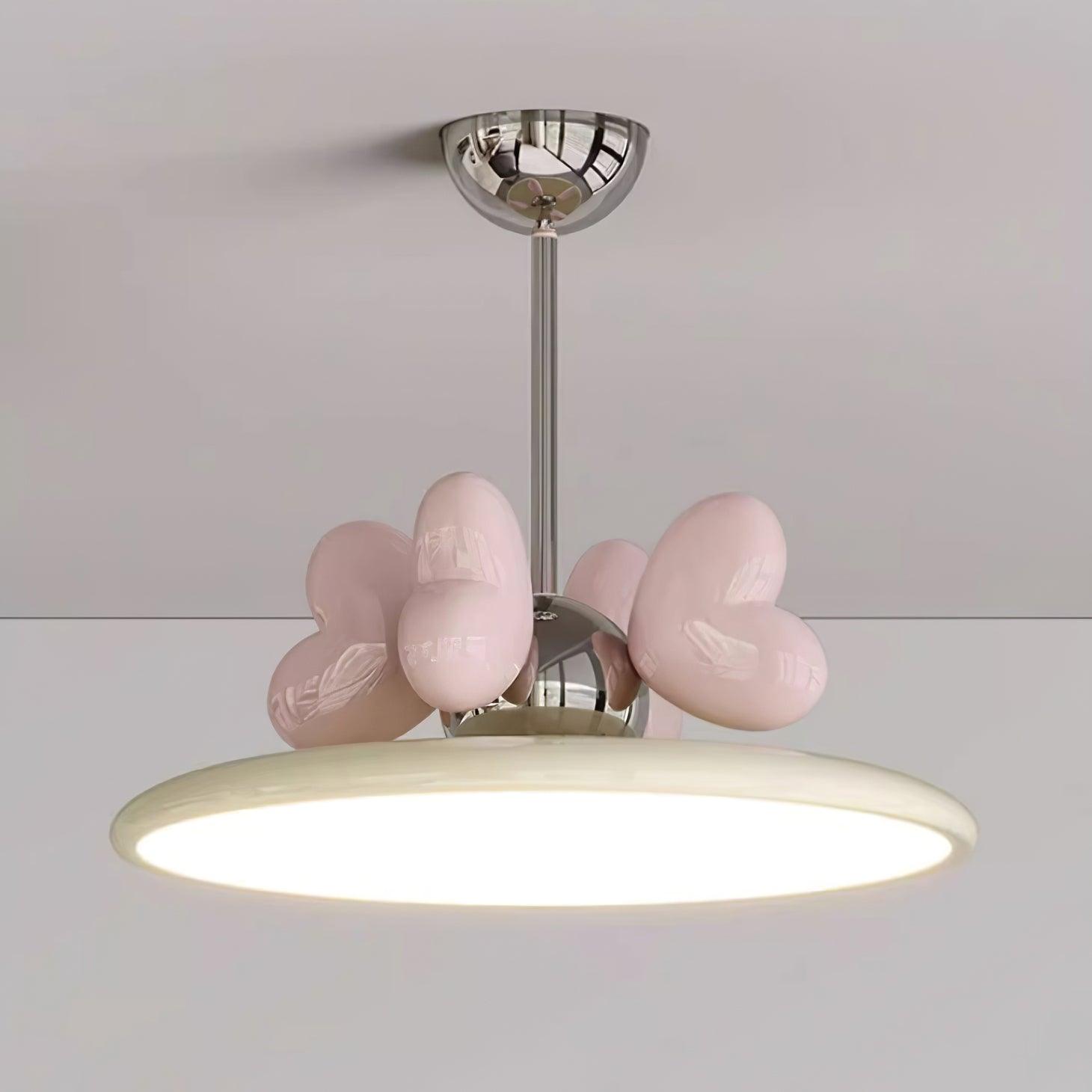 Lilia Lampe Suspendue Cœurs Roses Minimaliste - Neutralighting
