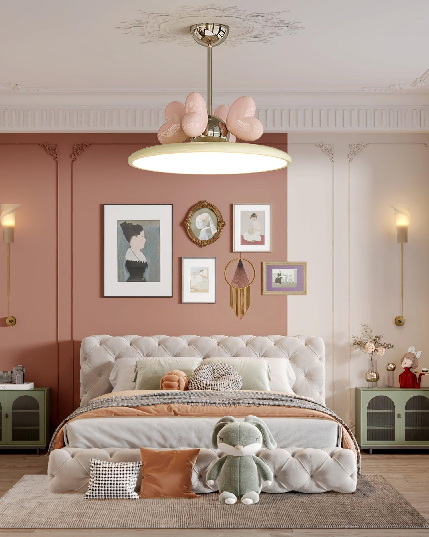 Lilia Lampe Suspendue Cœurs Roses Minimaliste - Neutralighting