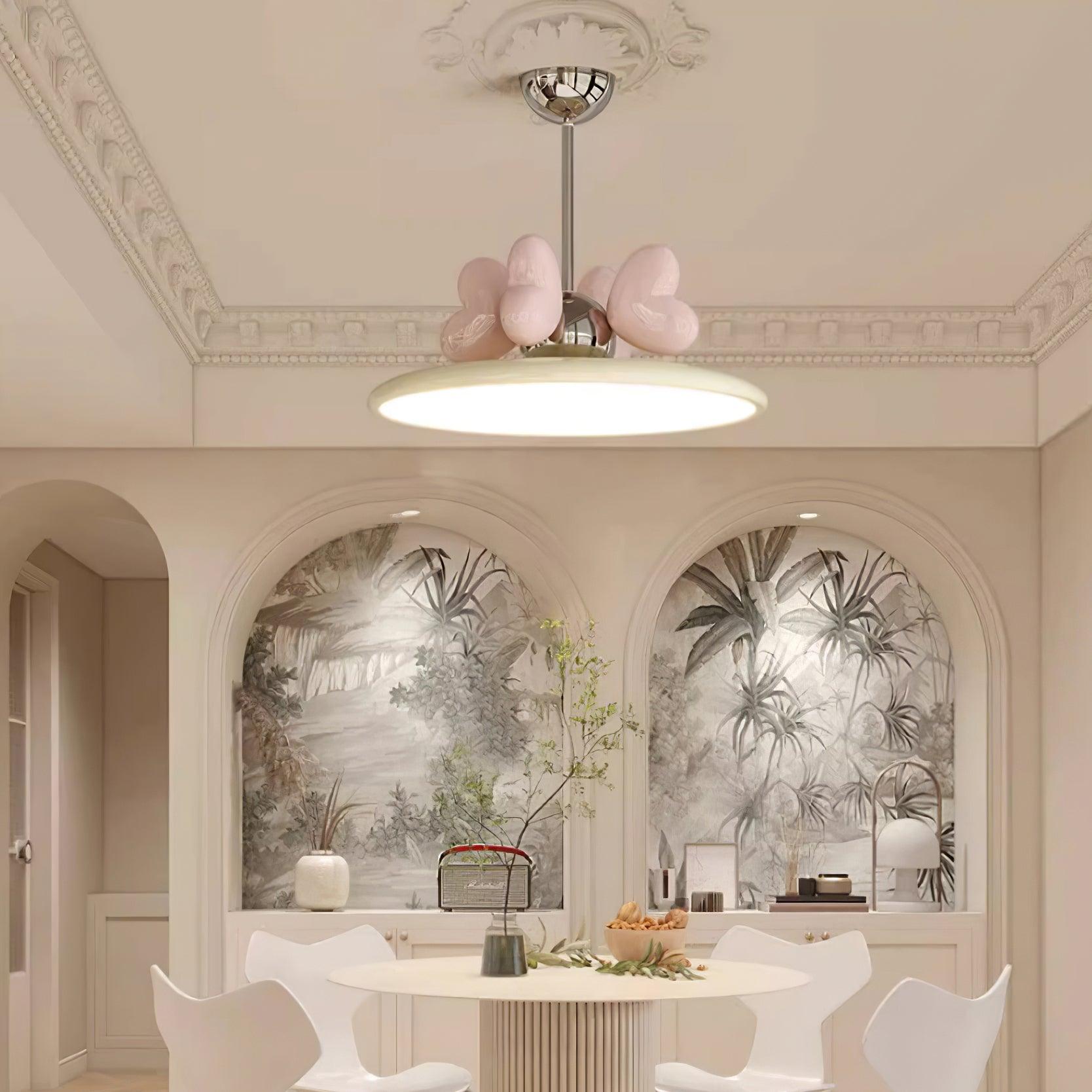 Lilia Lampe Suspendue Cœurs Roses Minimaliste - Neutralighting