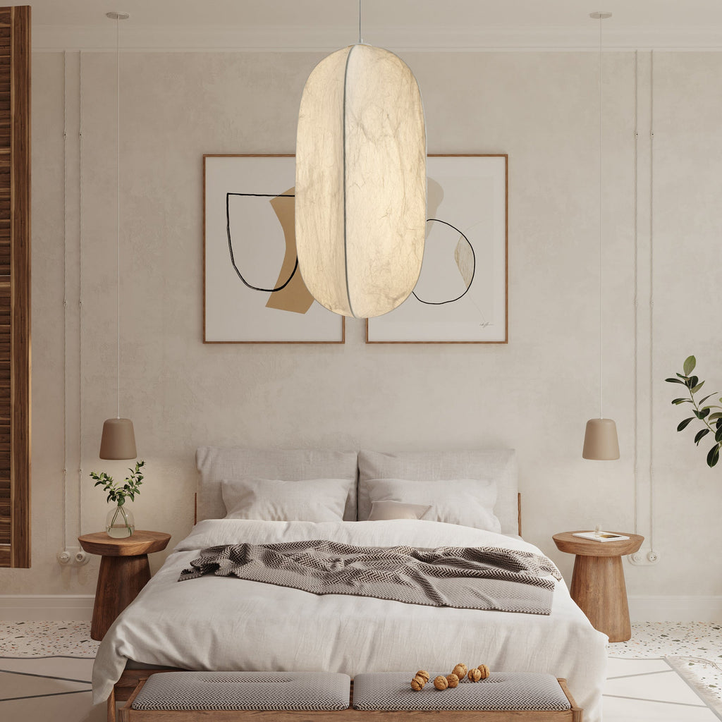 Cocoon Lampe Pendante en Soie Minimaliste - Neutralighting