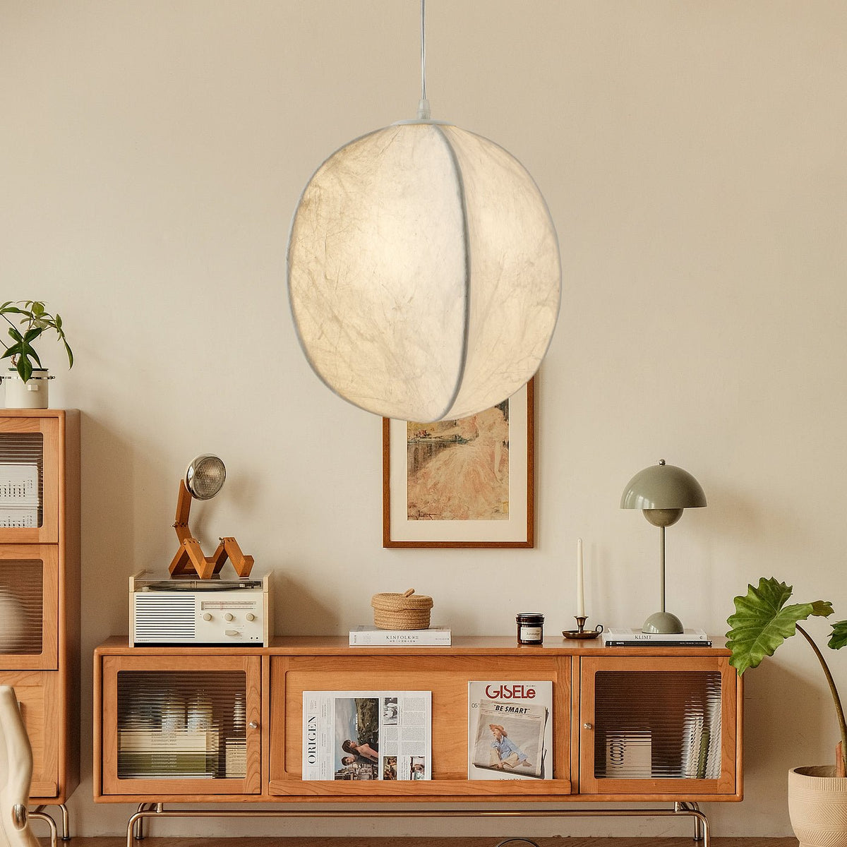 Cocoon Lampe Pendante en Soie Minimaliste - Neutralighting
