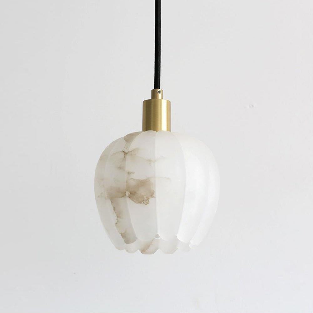 Lampe Pendentive en Laiton et Albâtre Moderne Minimaliste Olraeos - Neutralighting