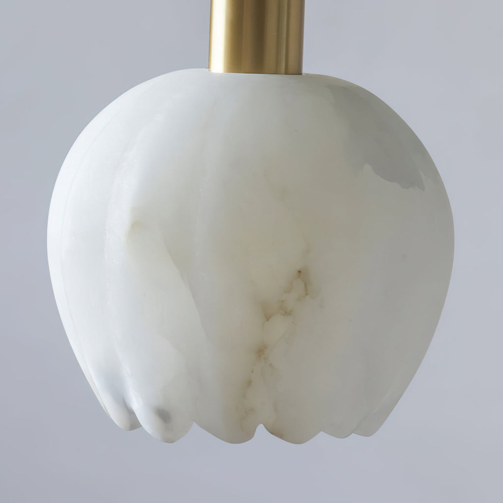 Lampe Pendentive en Laiton et Albâtre Moderne Minimaliste Olraeos - Neutralighting