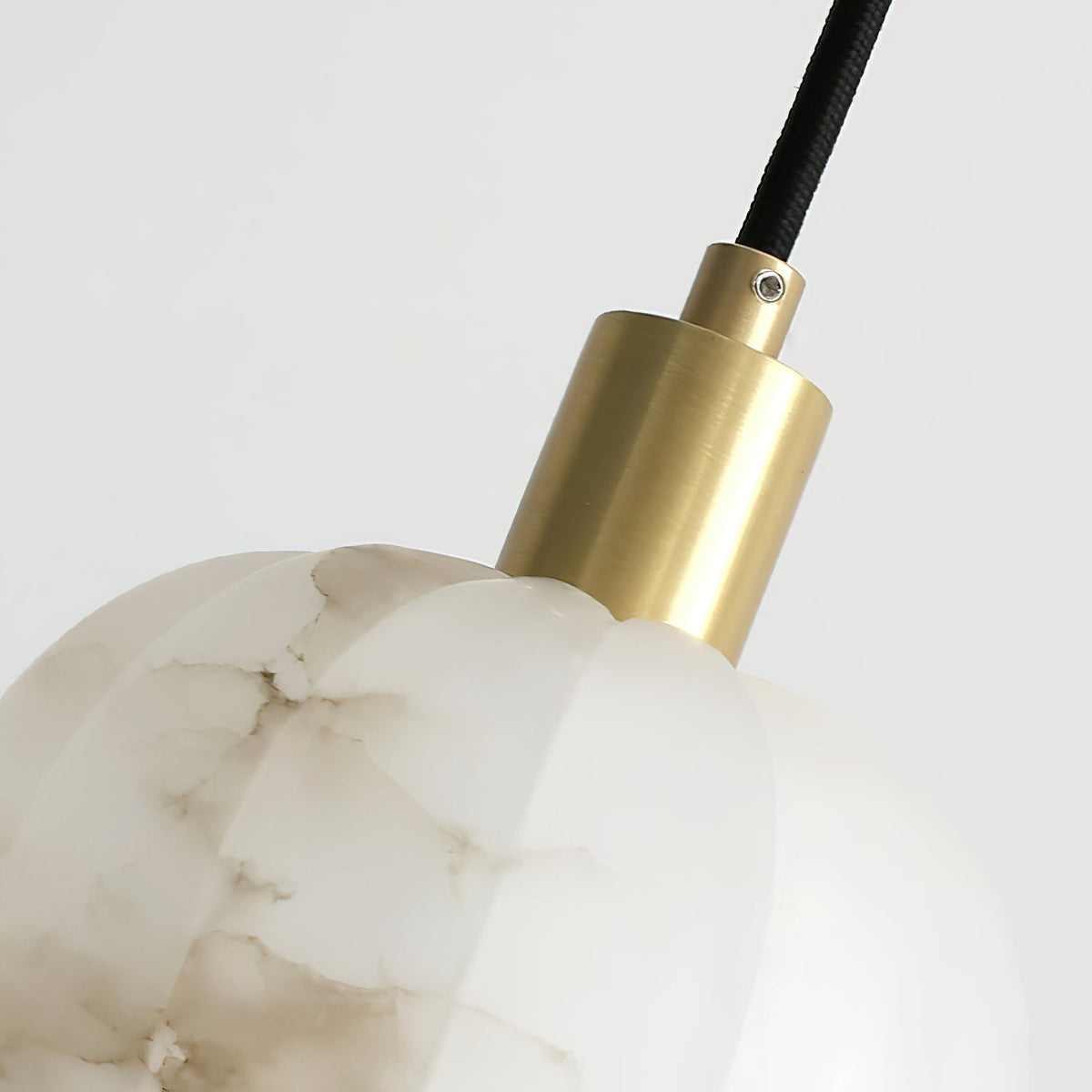 Lampe Pendentive en Laiton et Albâtre Moderne Minimaliste Olraeos - Neutralighting