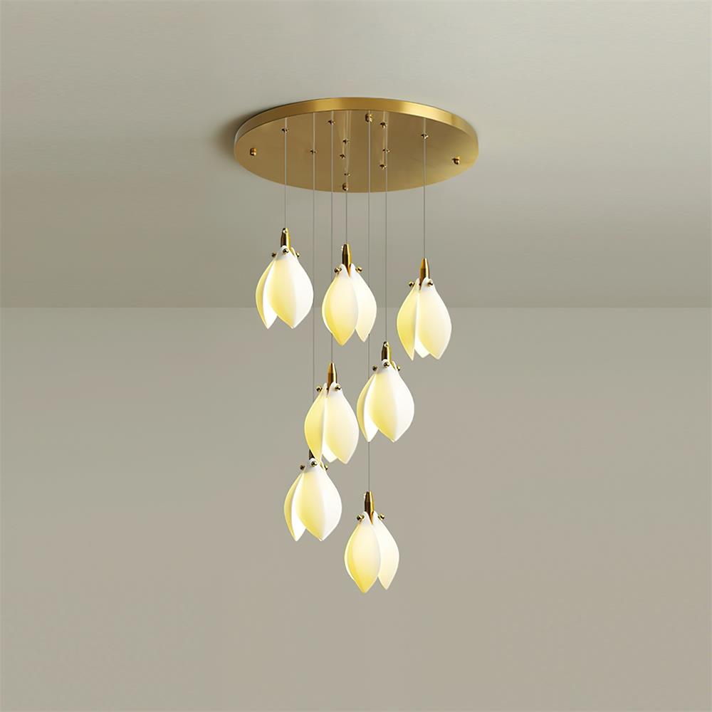 Lilium Lustre Pétales en Cascades Suspendus - Neutralighting