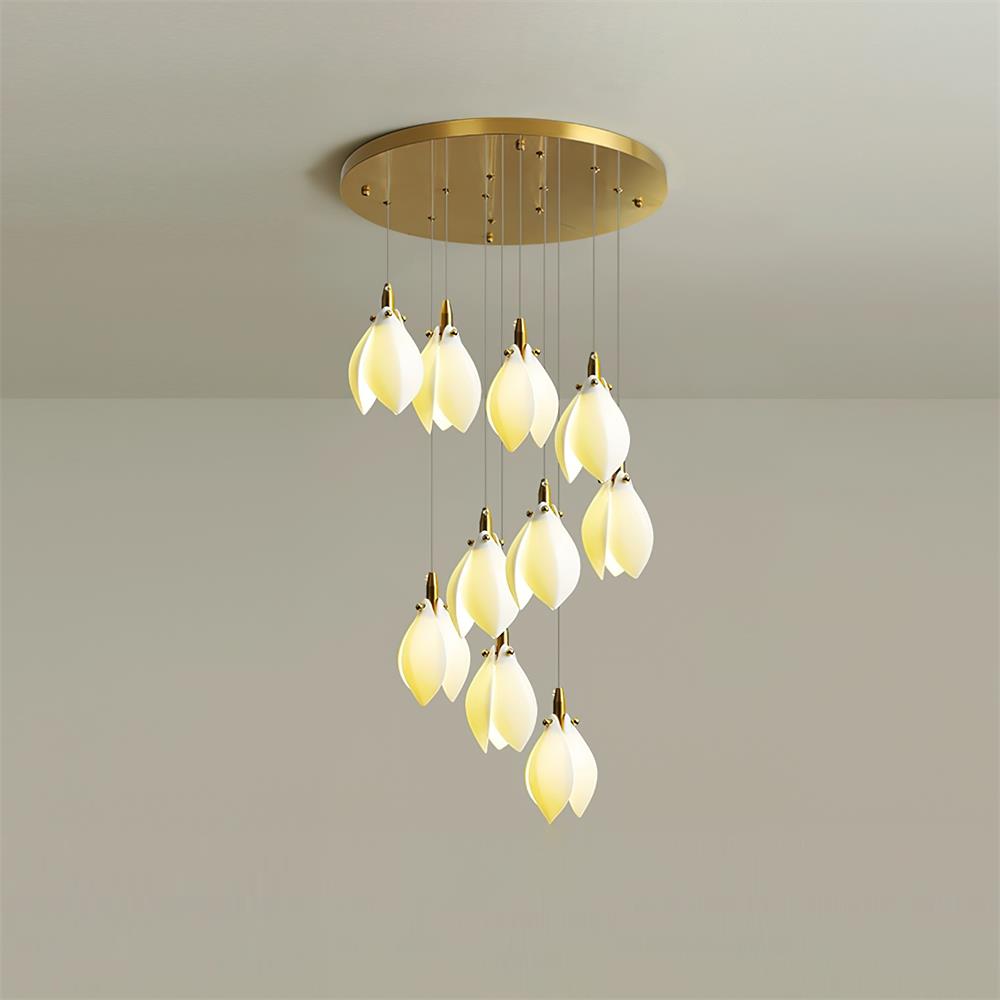 Lilium Lustre Pétales en Cascades Suspendus - Neutralighting