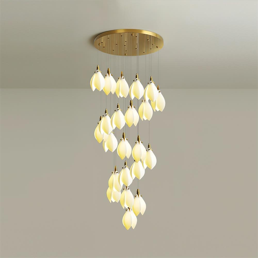 Lilium Lustre Pétales en Cascades Suspendus - Neutralighting