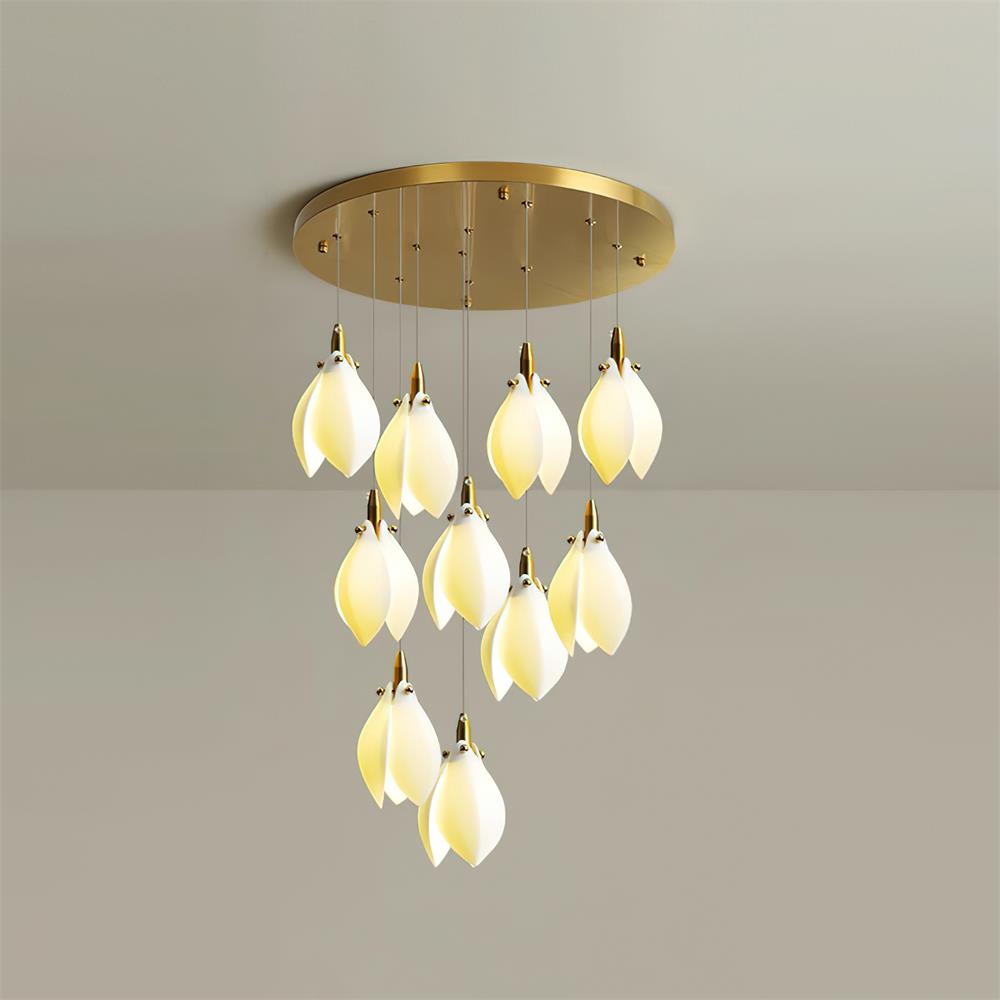 Lilium Lustre Pétales en Cascades Suspendus - Neutralighting